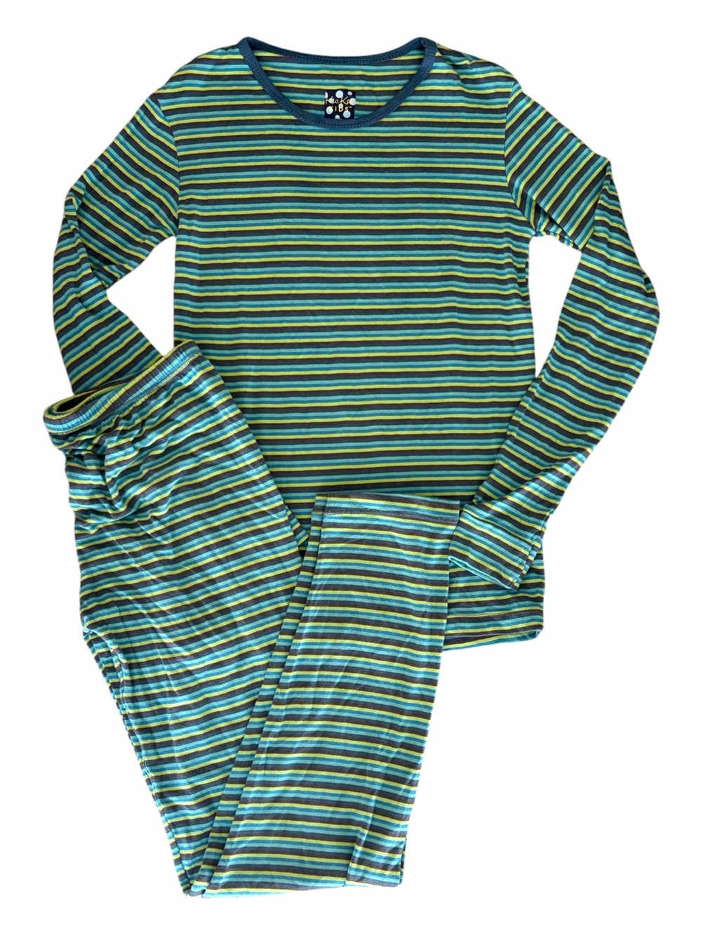 Kickee Pants Anniversary Stripe PJ set 10y
